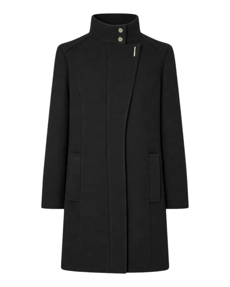 Liu Jo asymmetric high-neck coat - Schwarz Schwarz