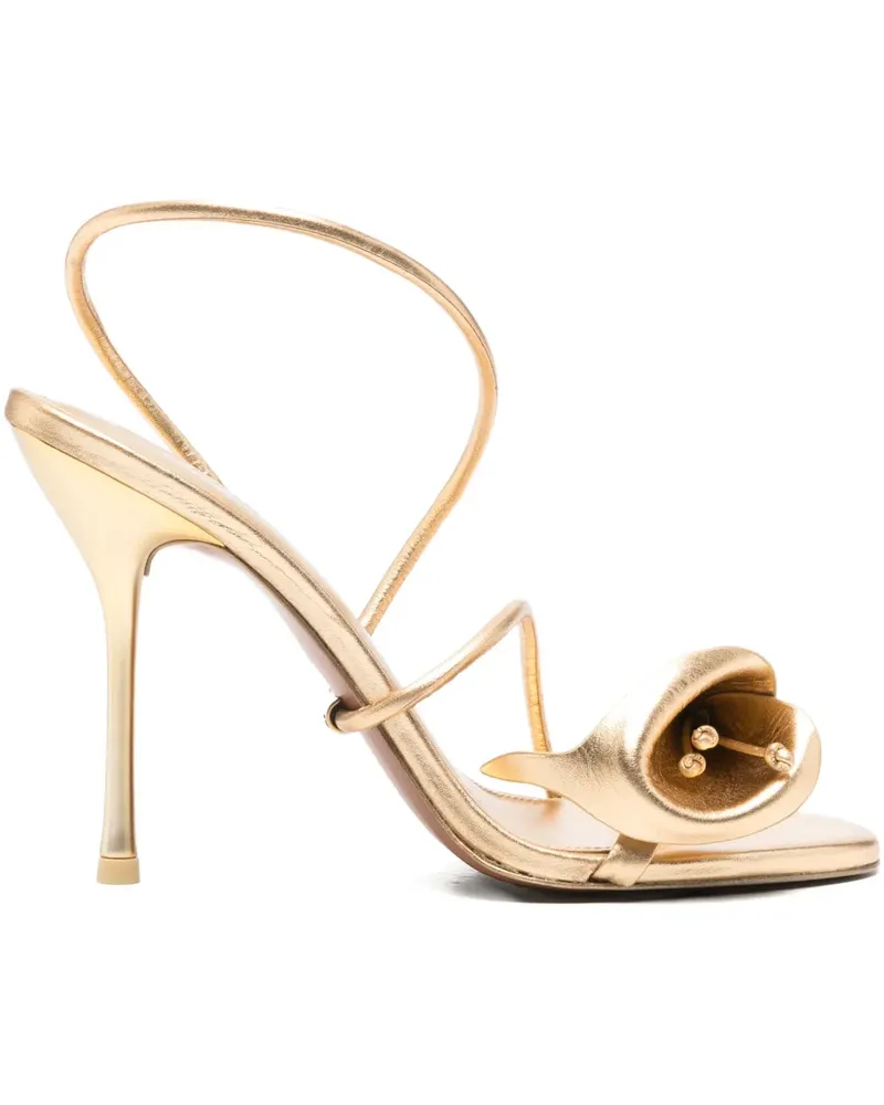 Cult Gaia Cassidy Sandalen mit Blume 12mm - Gold Gold