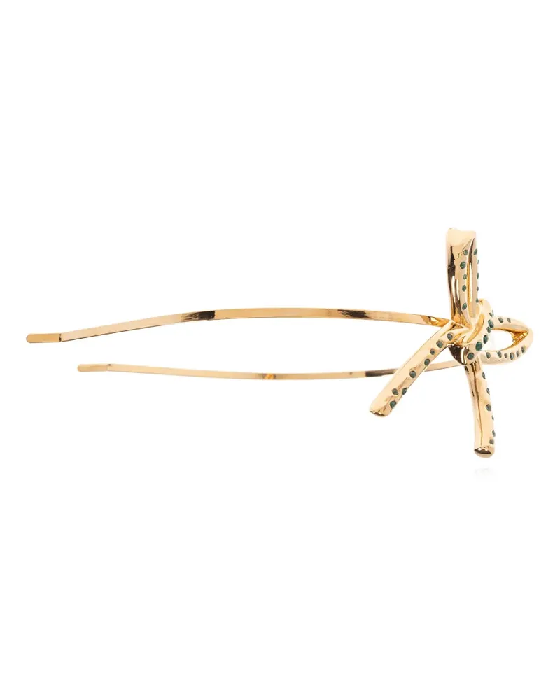 Marni bow embellished hair accessory - Gold Gold