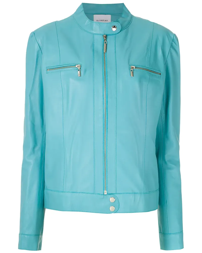 OLYMPIAH Amazônica' Lederjacke - Blau Blau