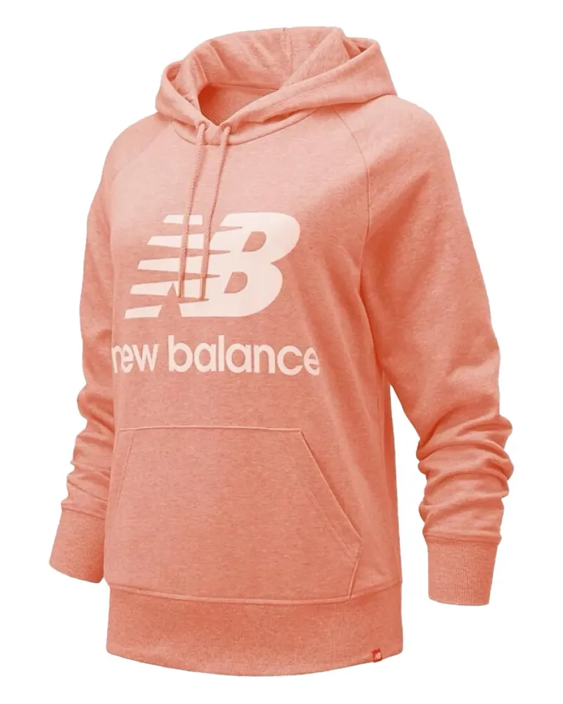 New Balance logo-print hoodie - Orange Orange
