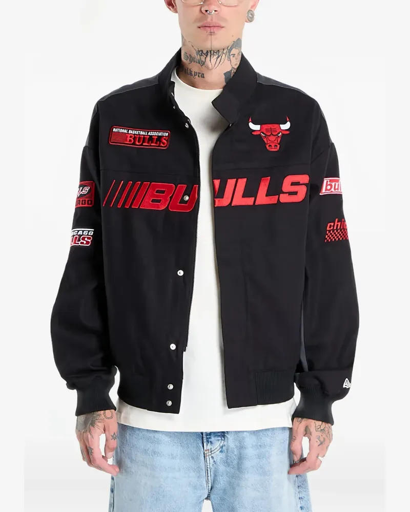 New Era x NBA Motorsport Chicago Bulls Jacke - Schwarz Schwarz