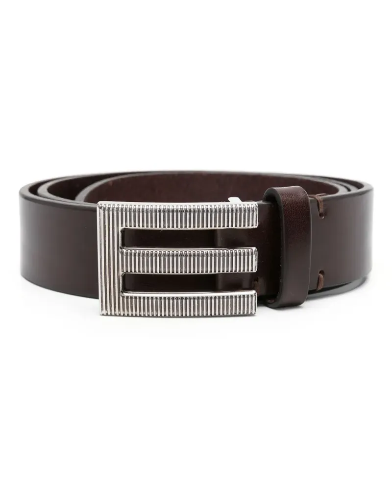 Etro Gürtel mit Logo-Schnalle - Braun Braun
