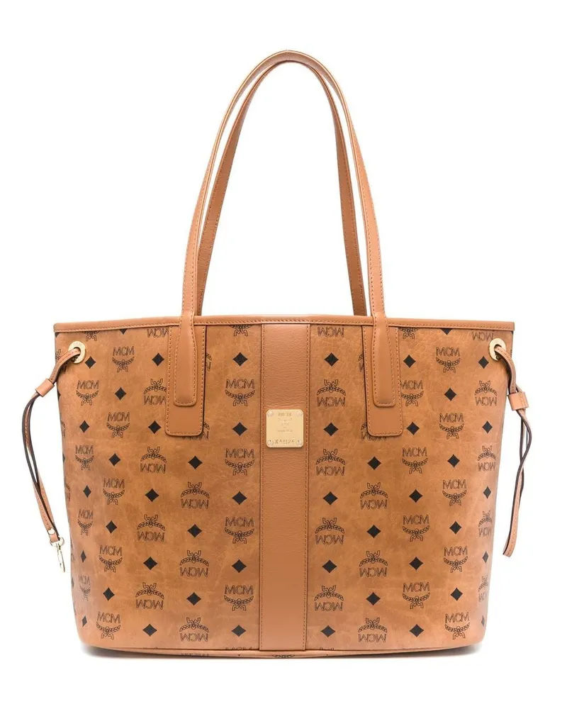 MCM Mittelgroße wendbare Liz Tote Bag Braun