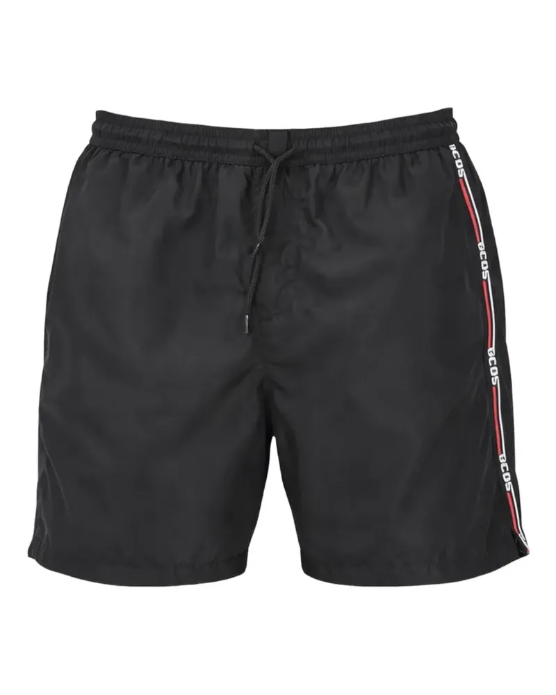GCDS logo swim shorts - Schwarz Schwarz