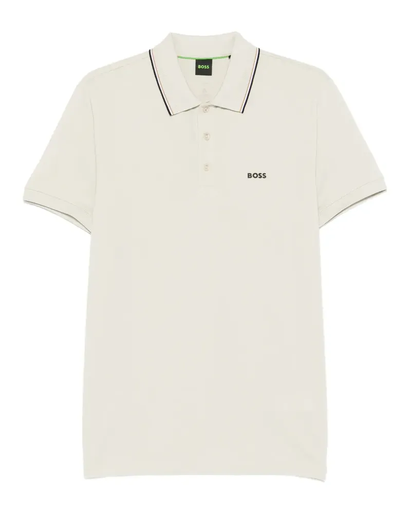 HUGO BOSS piped cotton polo shirt - Nude Nude