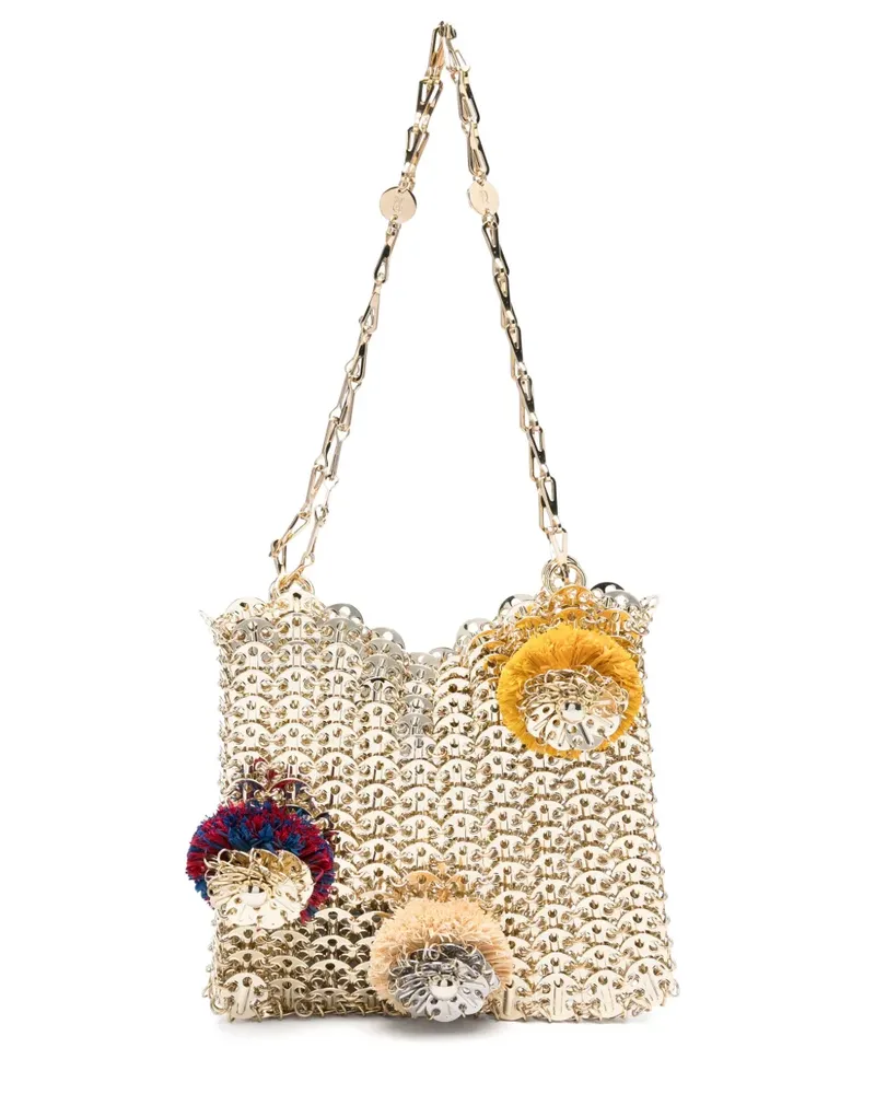 Paco Rabanne 1969 Raphia Schultertasche - Gold Gold