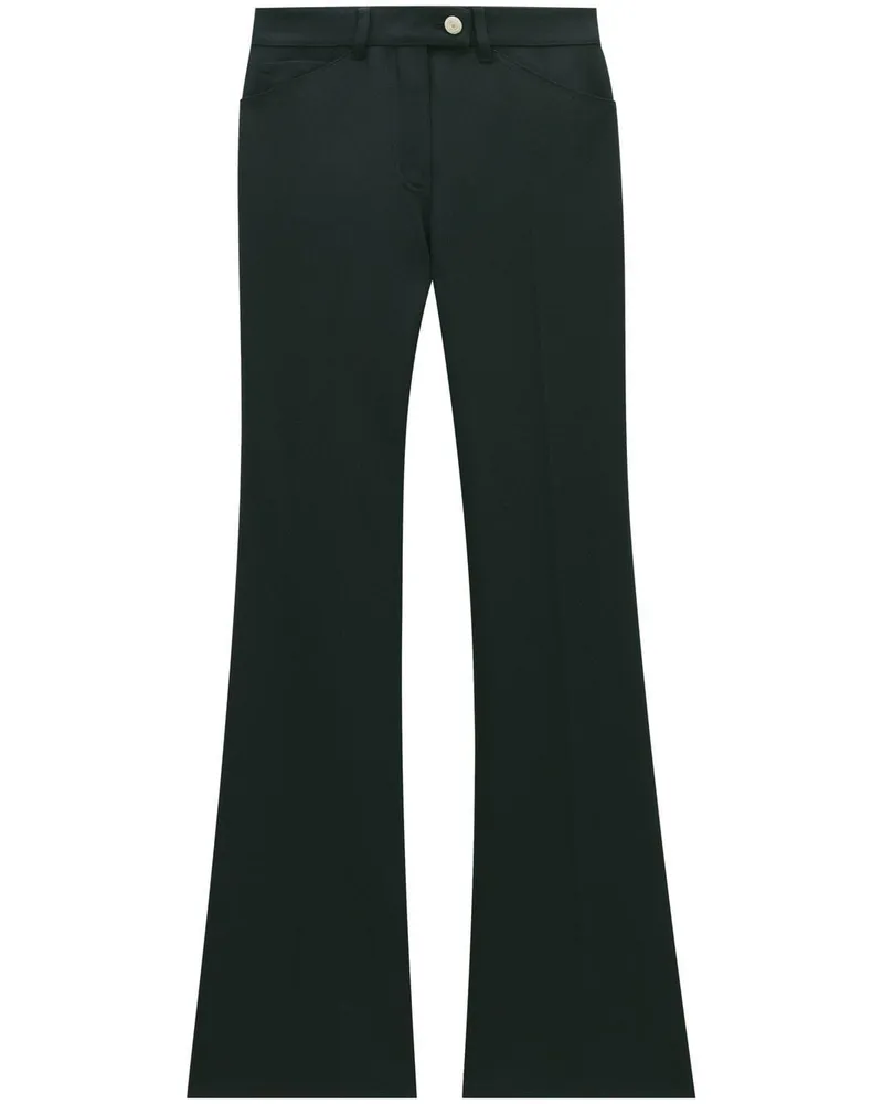 Courrèges Weite High-Waist-Hose - Schwarz Schwarz