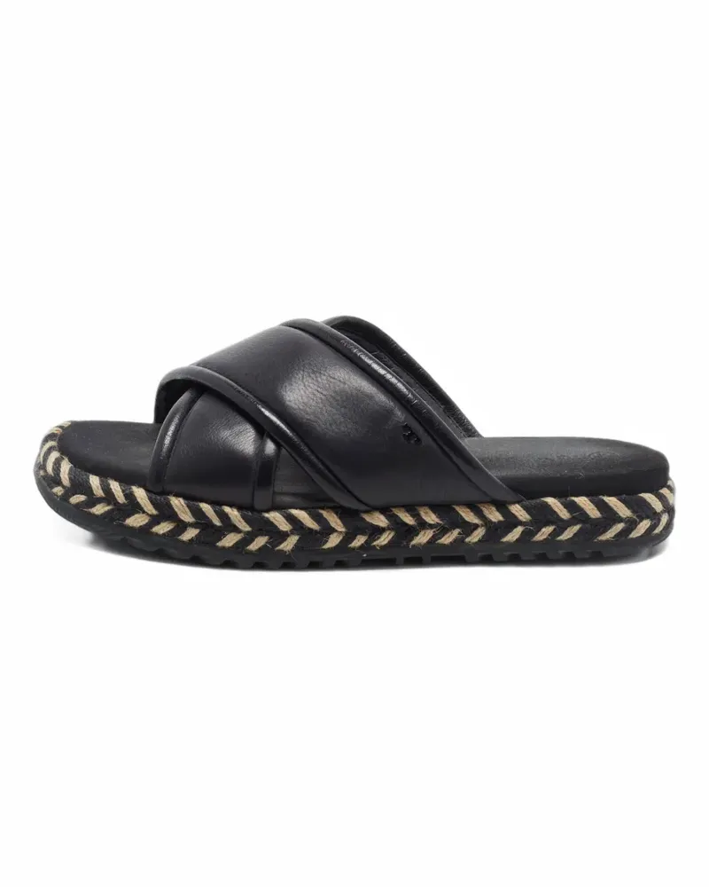 Tory Burch Sandalen mit überkreuzten Riemen - Schwarz Schwarz