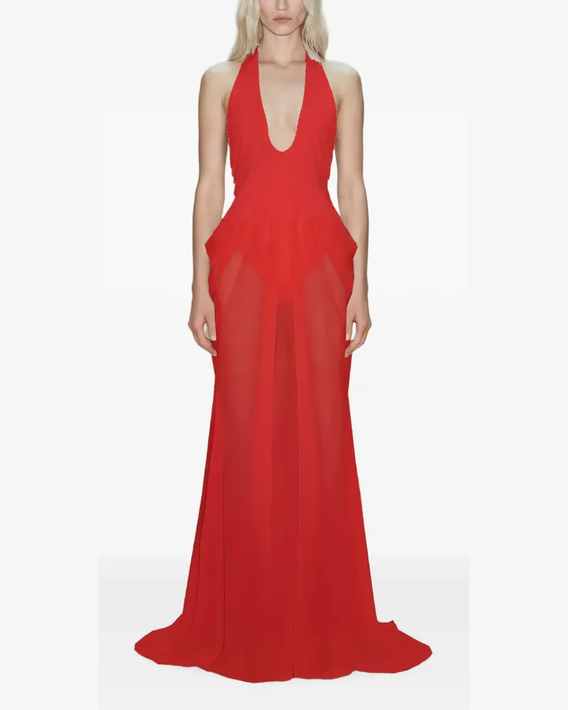 Atoir Mina draped maxi dress - Rot Rot