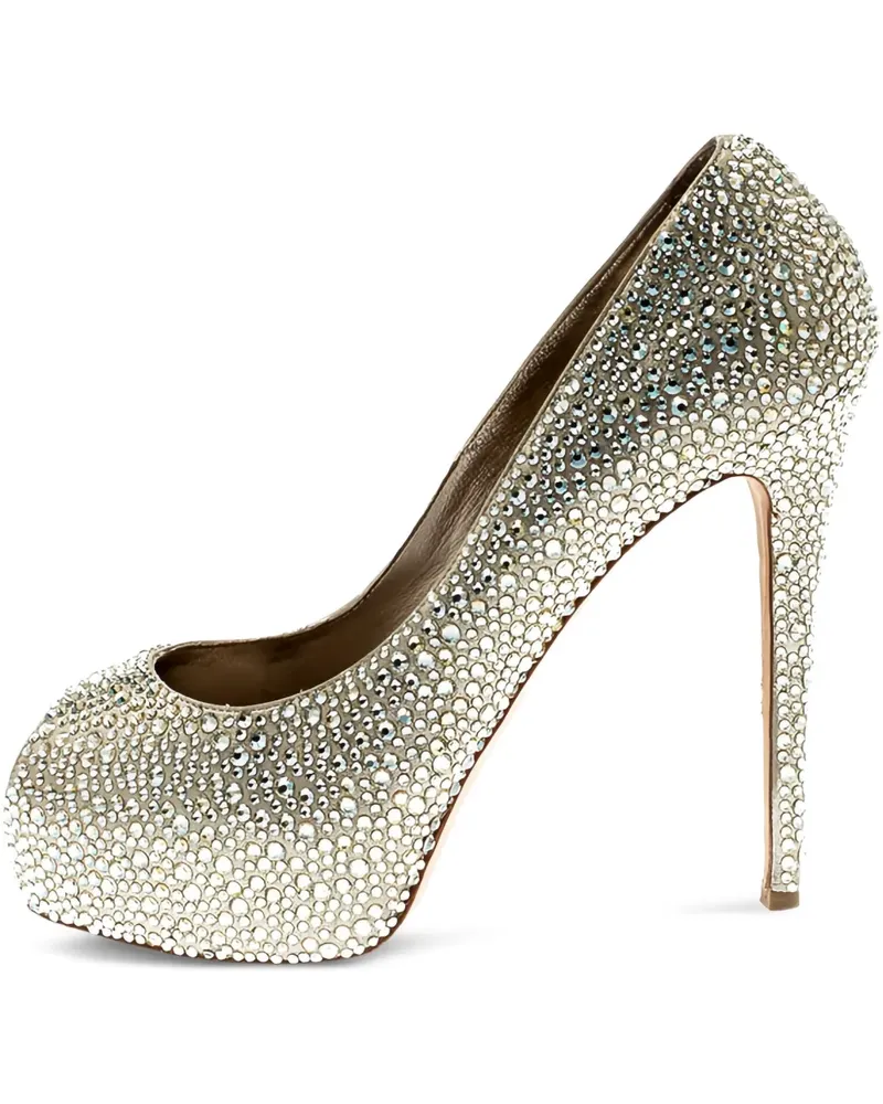 Le Silla Pumps mit Strass 135mm - Gold Gold