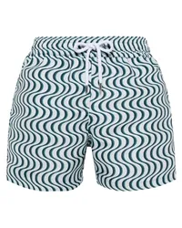 Frescobol Carioca Badeshorts mit Copa Camada-Print Grün