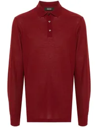 Zanone Klassisches Poloshirt Rot