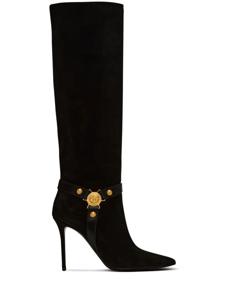 Balmain Kniehohe Eva Stiefel 95mm - Schwarz Schwarz