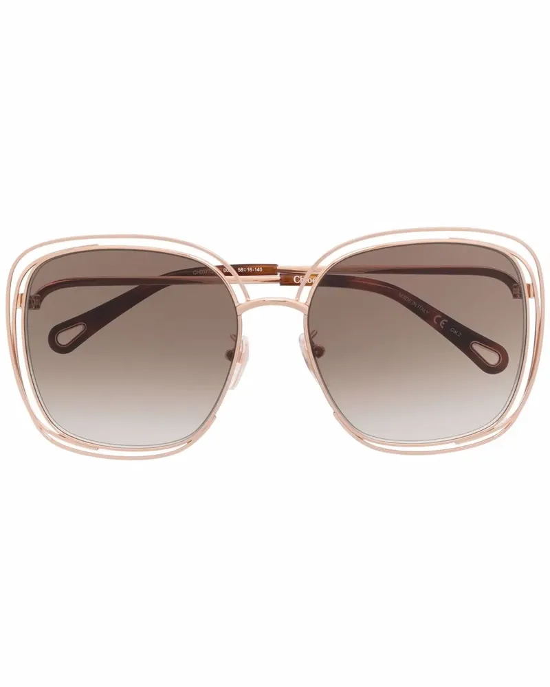 Chloé Oversized-Sonnenbrille - Metallic Metallic