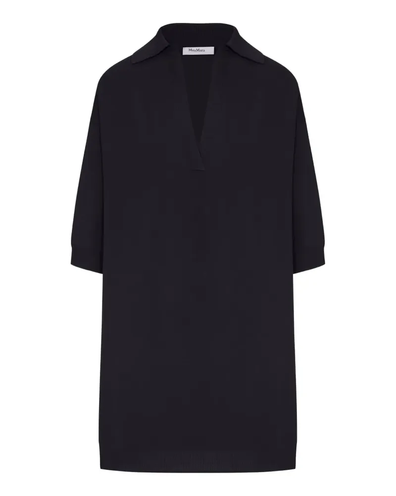 Max Mara V-neck polo top - Schwarz Schwarz