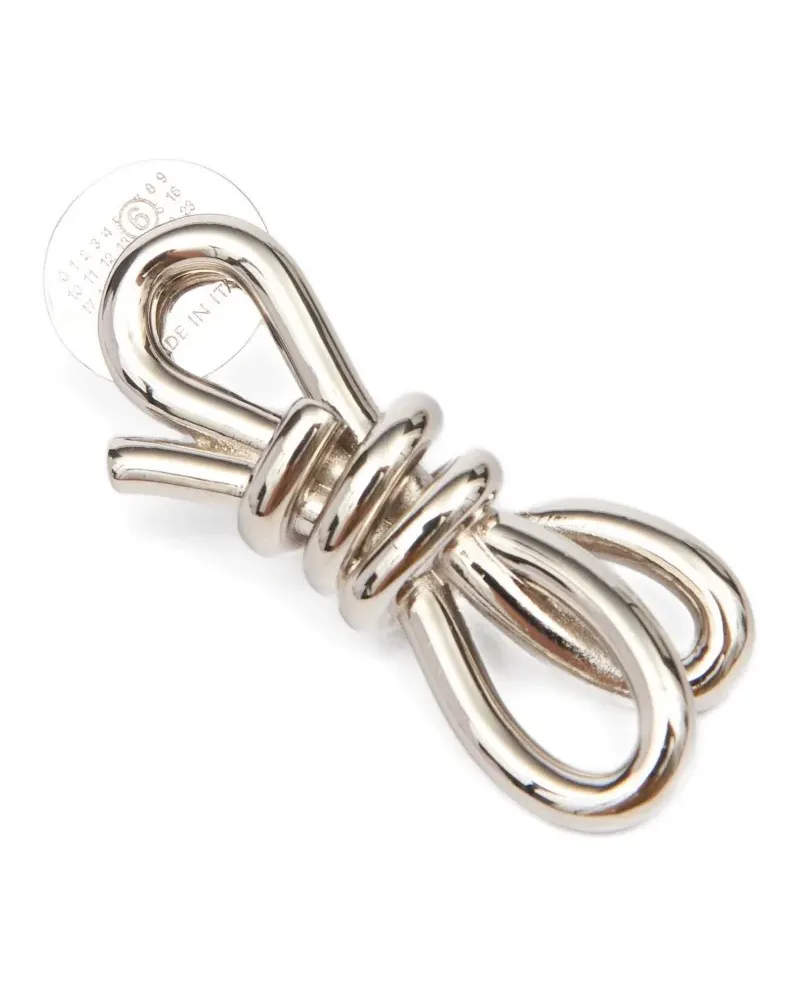 Maison Margiela Mono Ohrring mit Knoten - Silber Silber