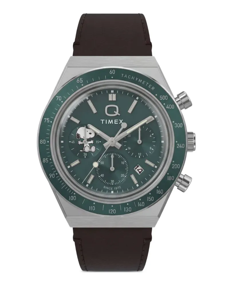 Timex x Peanuts® Q Chronograph 40mm - Grün Grün