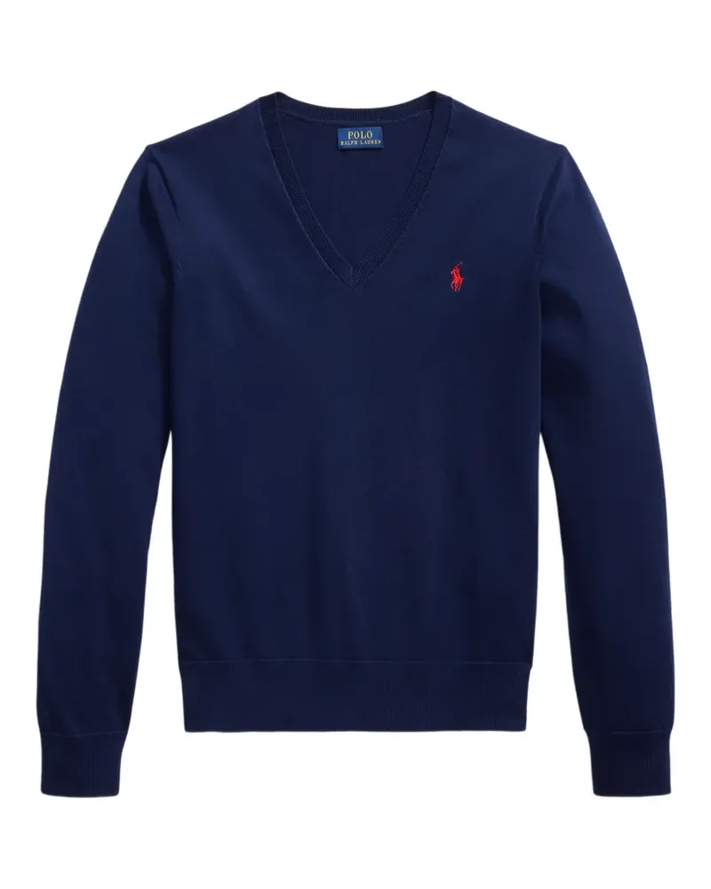 Ralph Lauren Pullover mit V-Ausschnitt - Blau Blau
