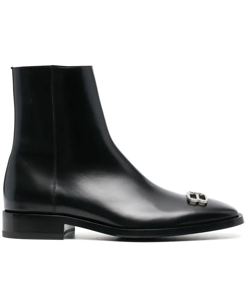 Balenciaga Iconic Stiefeletten - Schwarz Schwarz