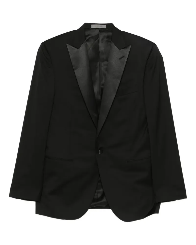 Corneliani Anzug mit steigendem Revers - Schwarz Schwarz