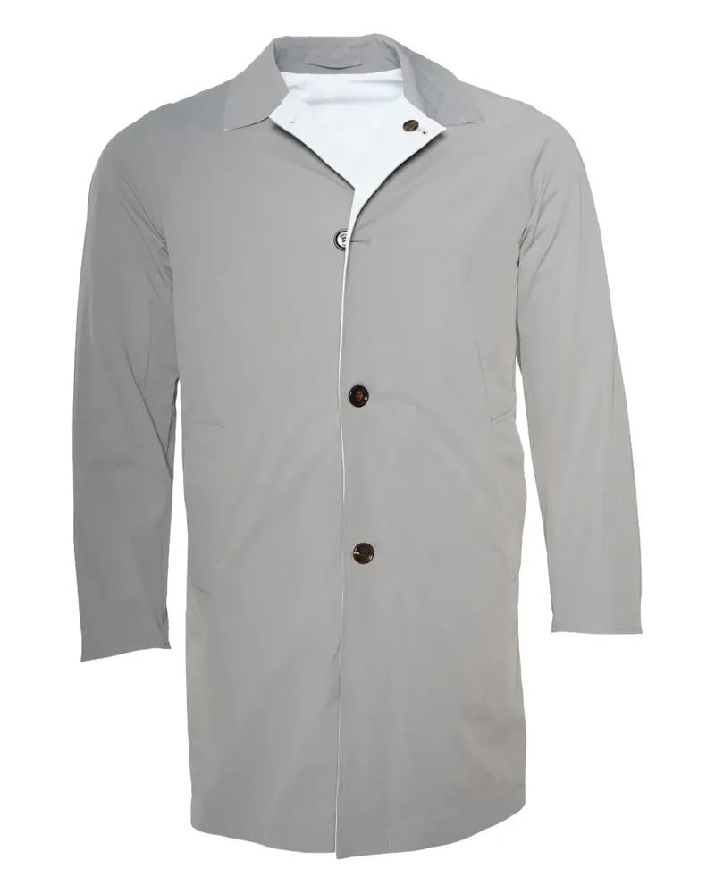 KIRED Wendbarer Regenmantel mit Knöpfen - Grau Grau