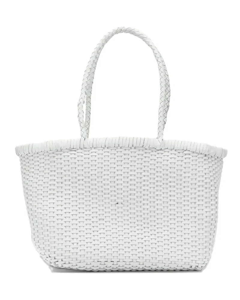 Dragon Diffusion small woven leather shoulder bag - Weiß Weiß