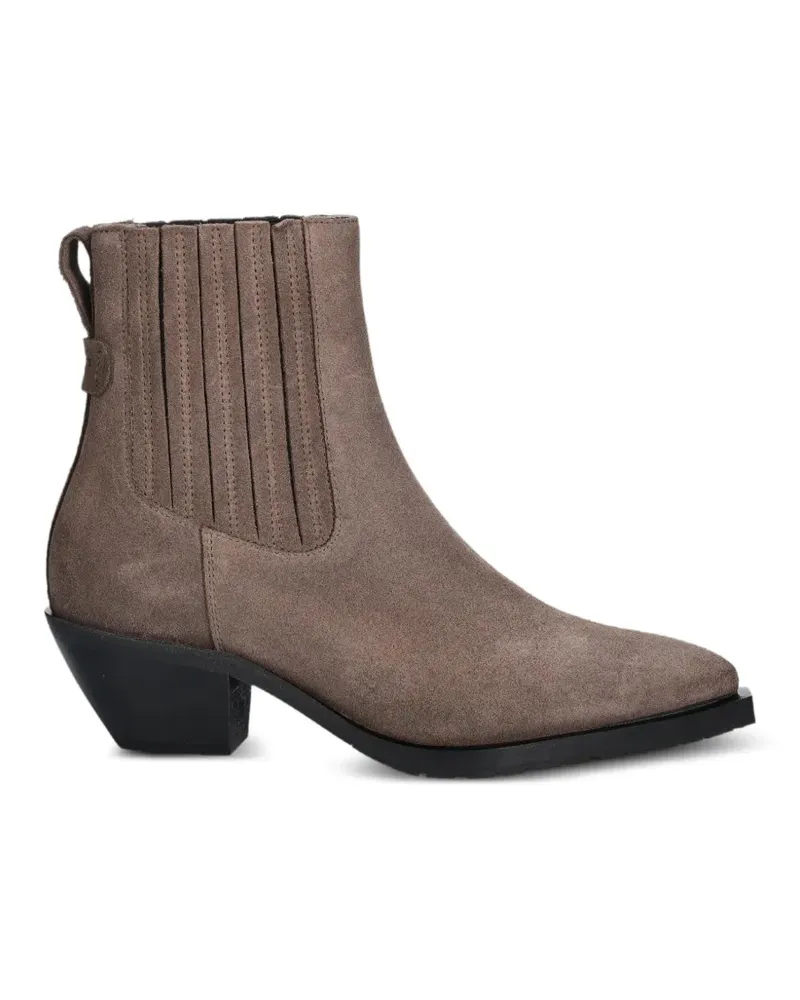 AllSaints Stiefeletten mit Falten - Braun Braun