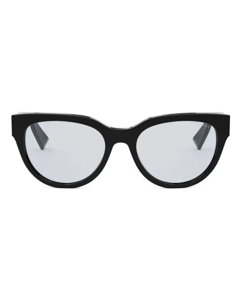 Bulgari Cat-Eye-Brille - Schwarz Schwarz