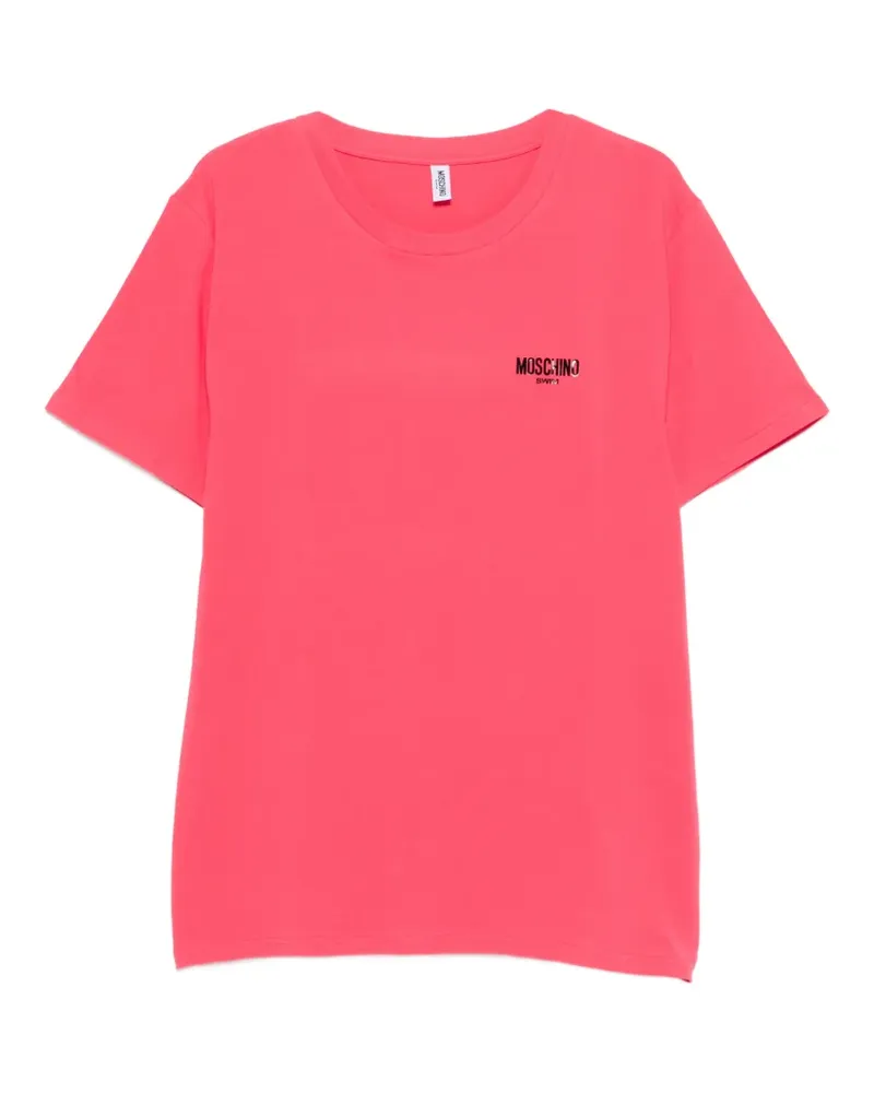 Moschino T-Shirt mit Logo-Print - Rosa Rosa
