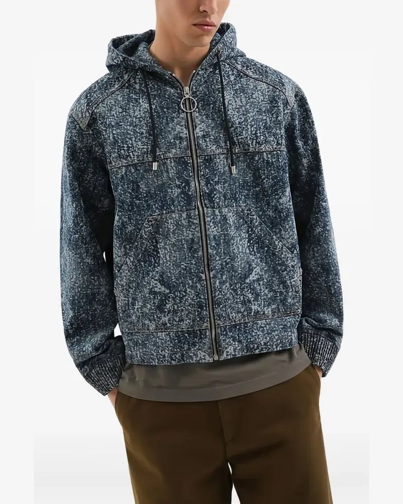 1989 STUDIO hooded zip jacket - Blau Blau