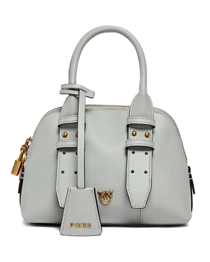 Pinko Mini Escape Tote Bag mit Schloss - Grau Grau