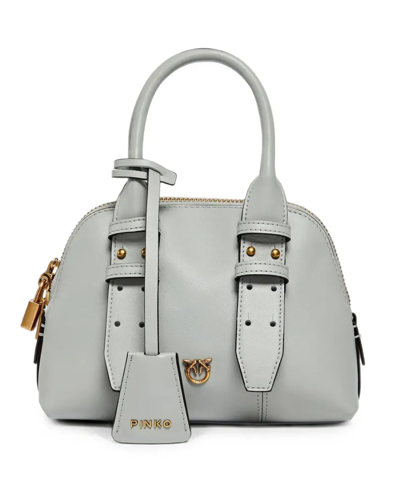 Pinko Mini Escape Tote Bag mit Schloss - Grau Grau