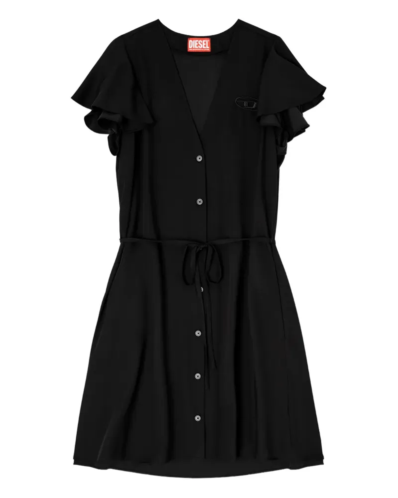 Diesel Kleid mit weiten Ärmeln - Schwarz Schwarz