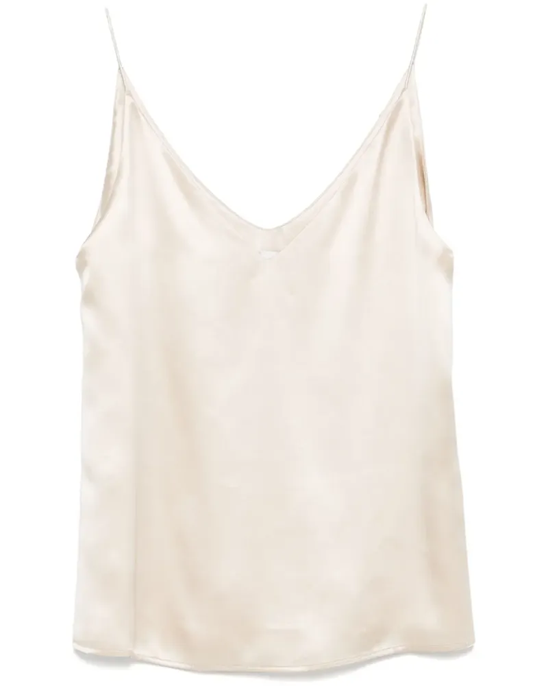Eleventy Trägershirt aus Seide - Gold Gold