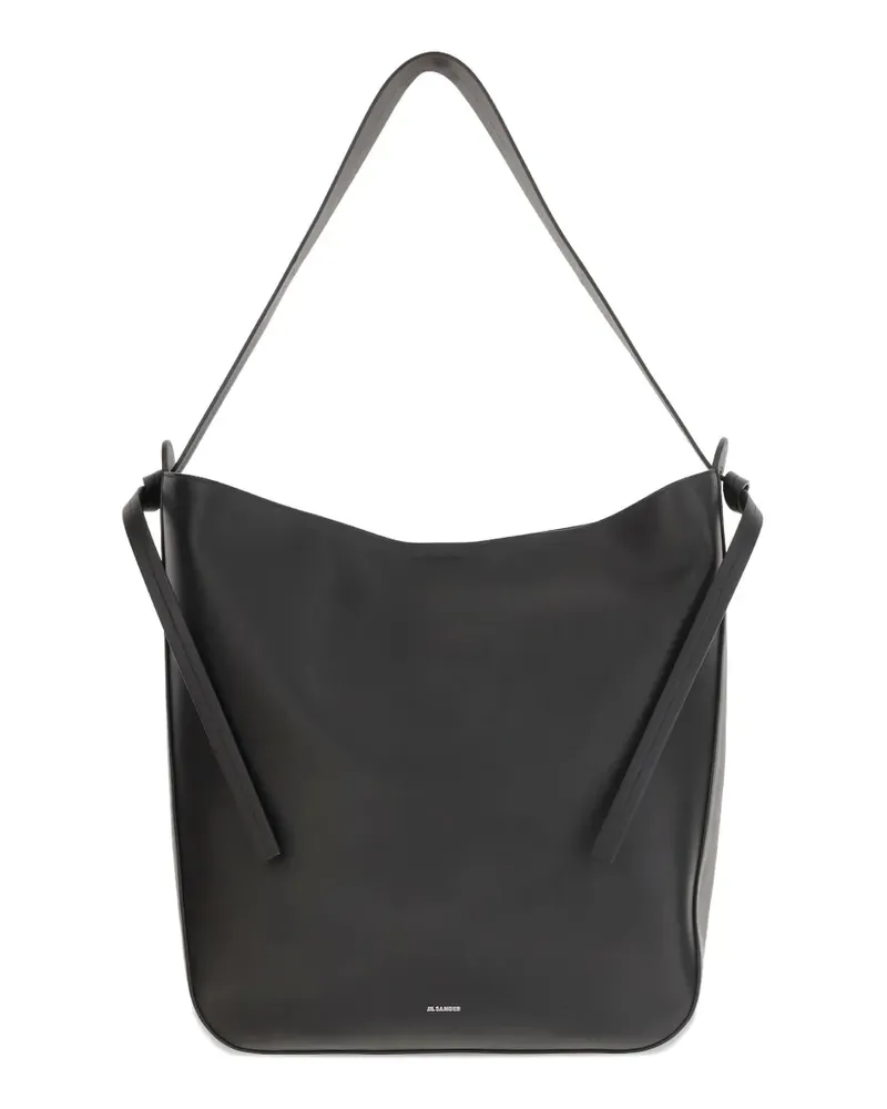 Jil Sander Schultertasche aus Leder - Schwarz Schwarz