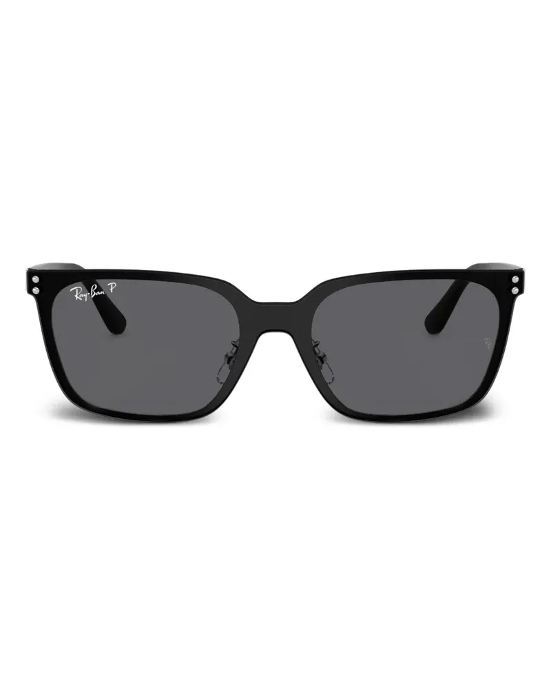 Ray Ban Sonnenbrille mit eckigem Gestell - Schwarz Schwarz