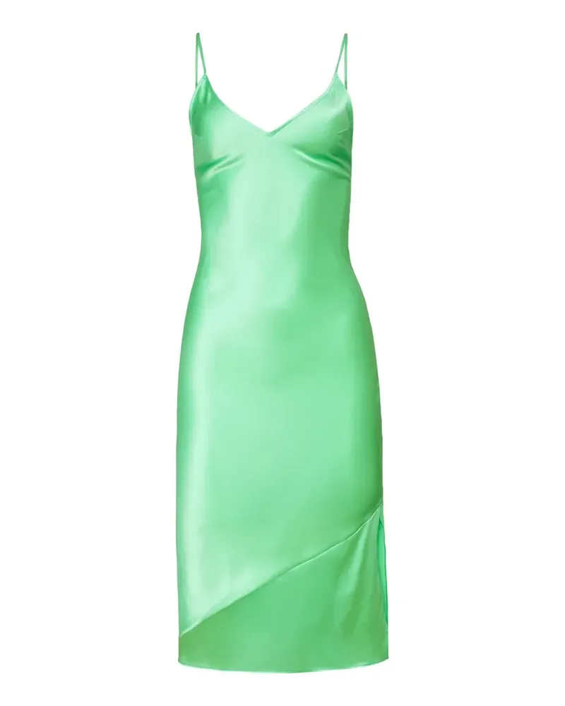 Fleur Du Mal V-neck slip midi dress - Grün Grün