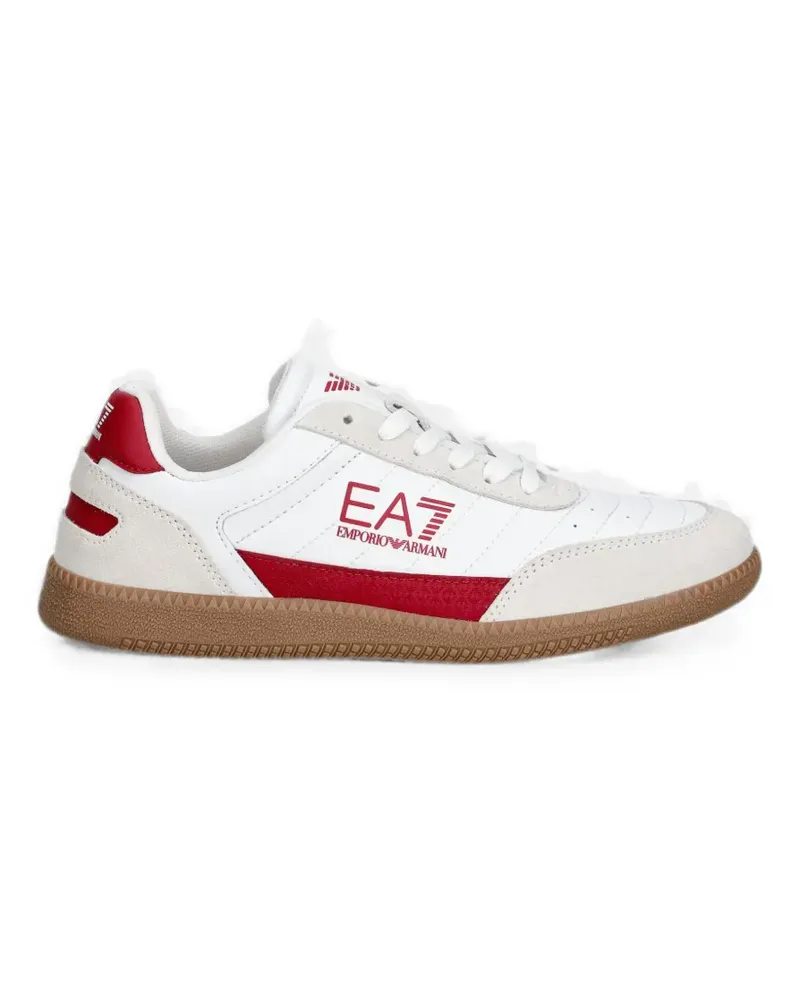 EA7 logo-print sneakers - Weiß Weiß