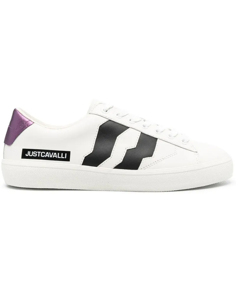 Just Cavalli Sneakers mit Logo-Print Weiß
