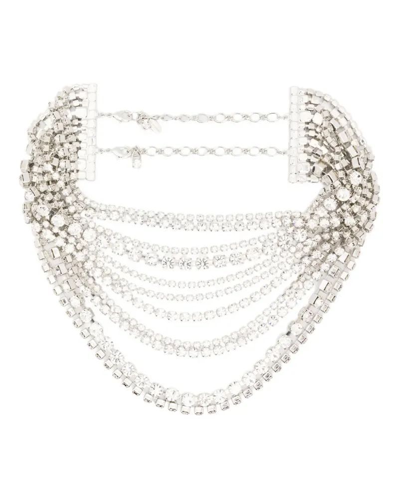 Magda Butrym crystal-embellished necklace - SILVER Silver