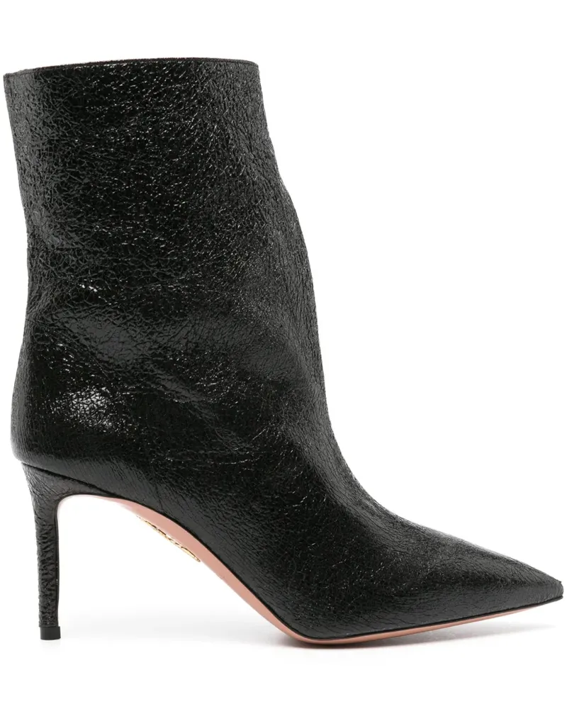 Aquazzura Matignon Stiefeletten 75mm - Schwarz Schwarz