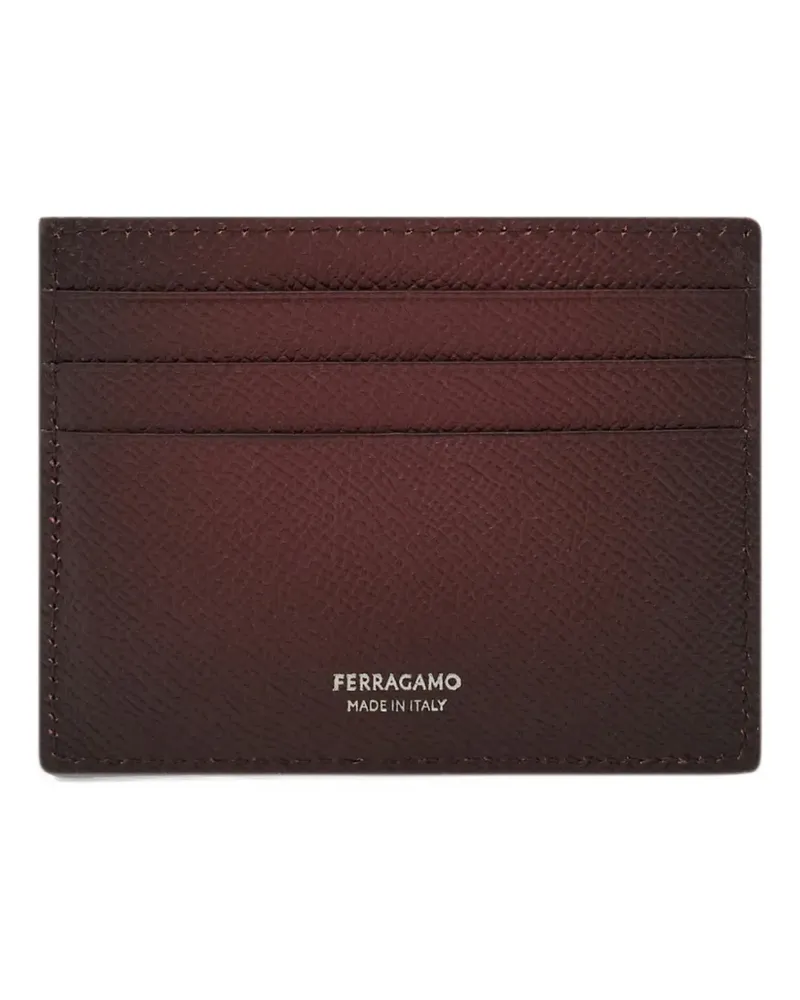 Ferragamo Kartenetui mit Gancini-Detail - Braun Braun