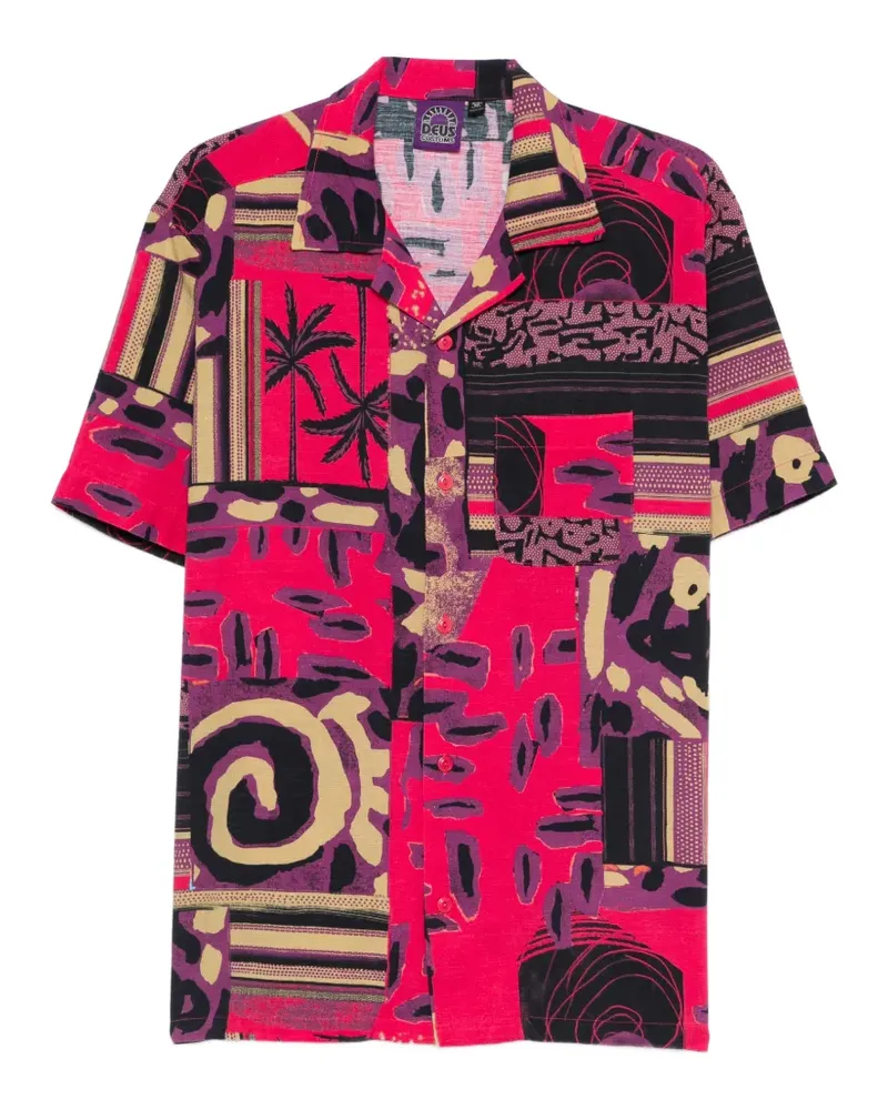 Deus Ex Machina Gemustertes Hemd - Rot Rot