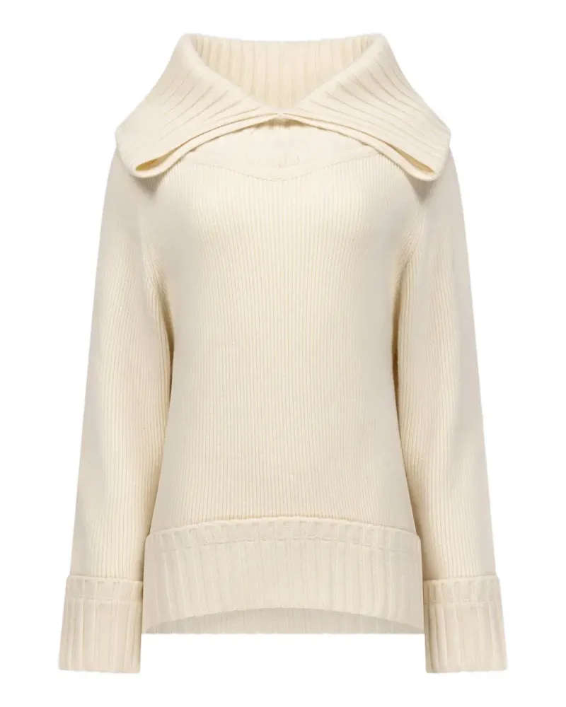 Victoria Beckham Pullover mit weitem Kragen - Nude Nude