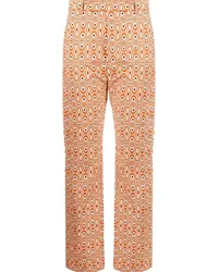 Colville Hose mit abstraktem Print Orange