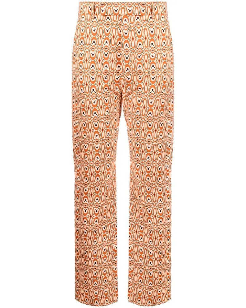 Colville Hose mit abstraktem Print - Orange Orange