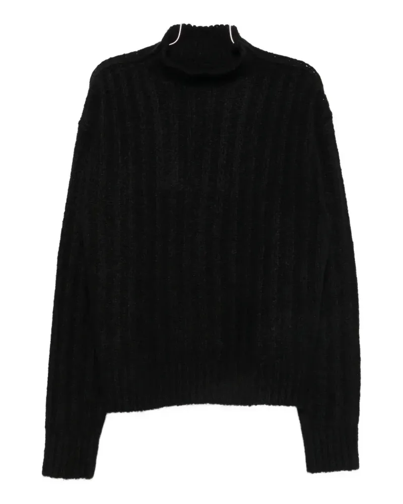 Rick Owens side-slit sweater - Schwarz Schwarz