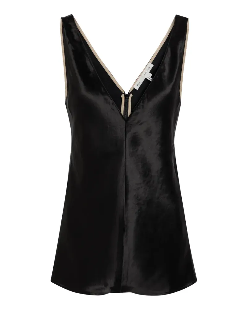 AGOLDE x Maria McManus V-neck sleeveless top - Schwarz Schwarz