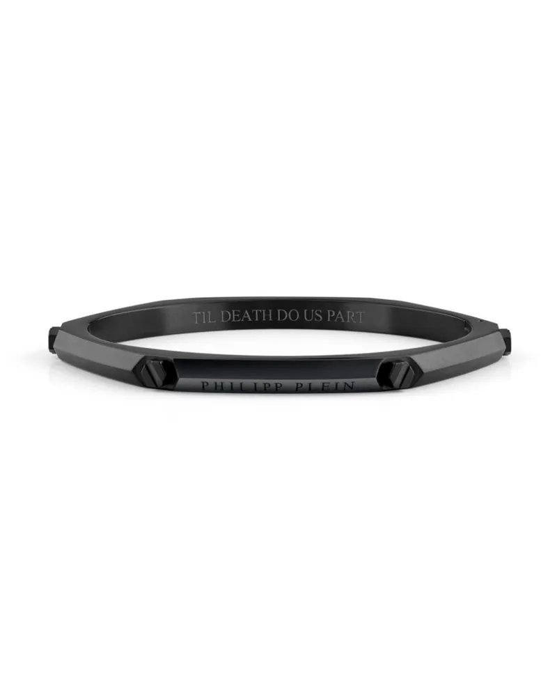Philipp Plein Breites Armband - Schwarz Schwarz